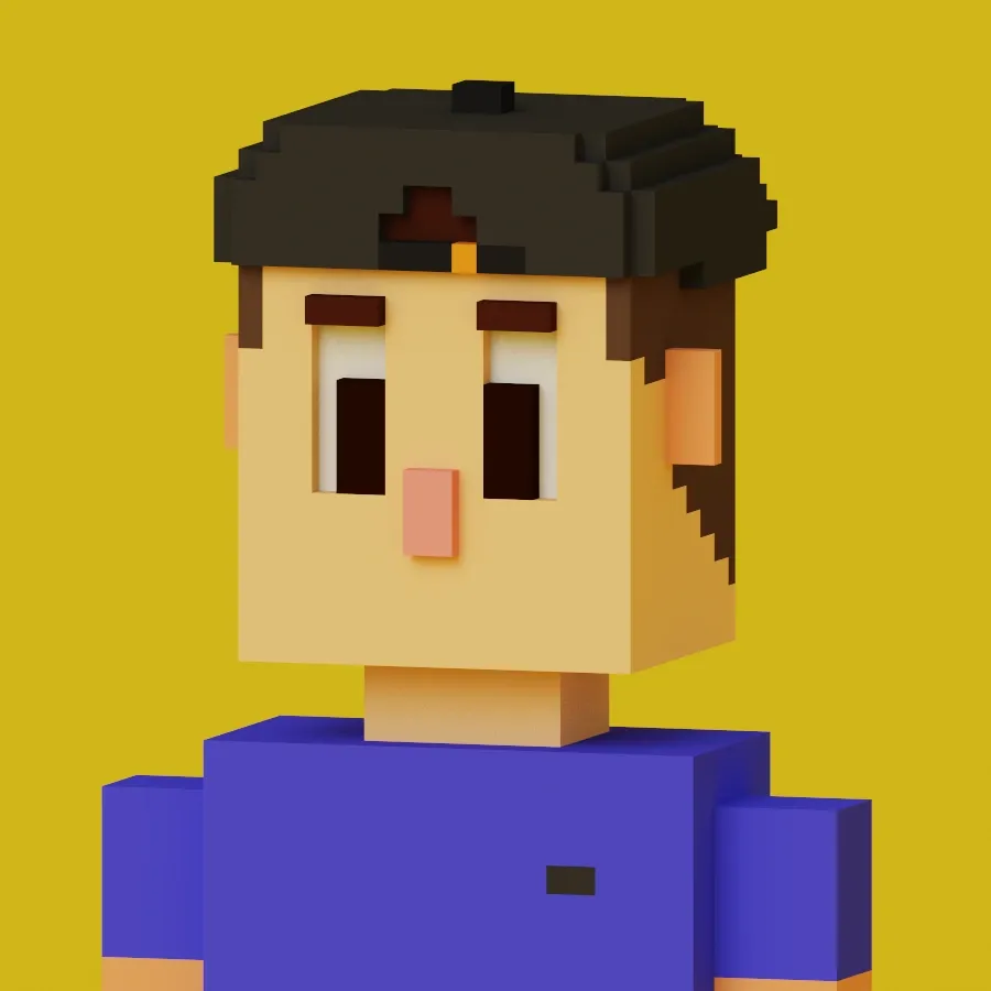 Voxel-art avatar of Kevin