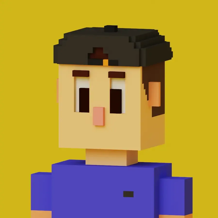 Voxel-art avatar of Kevin